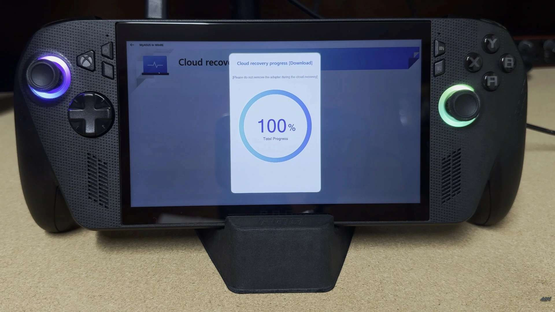 Cloud Recovery 100% complete screenshot